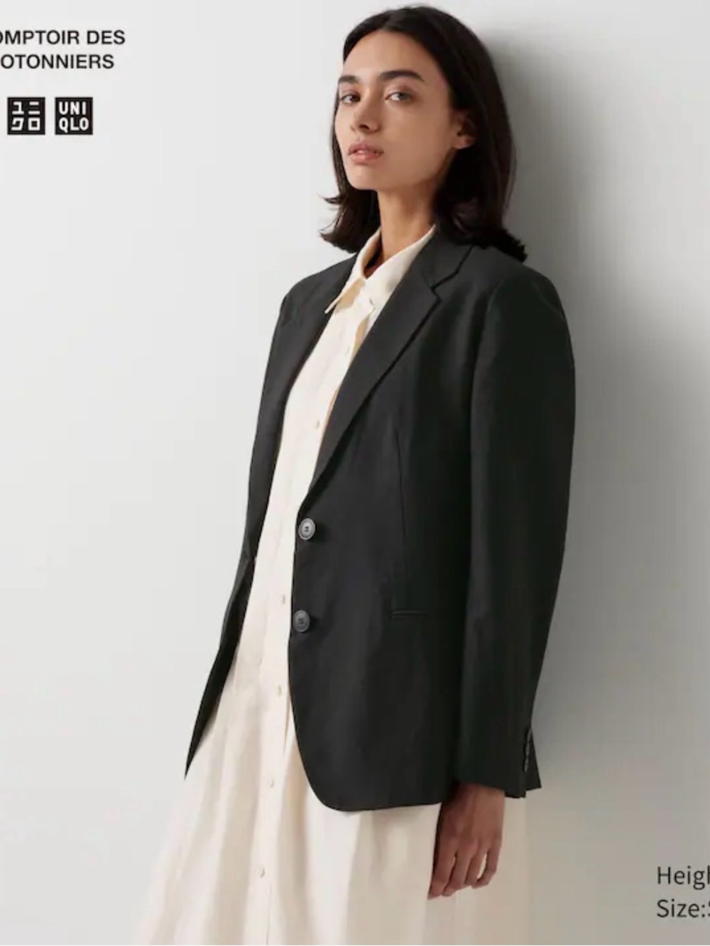 Uniqlo X Comptoir des Cotonniers Linen Blend Blazer